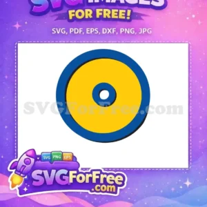 Free Blue Rim Free Yellow Center Toy Story Free SVG