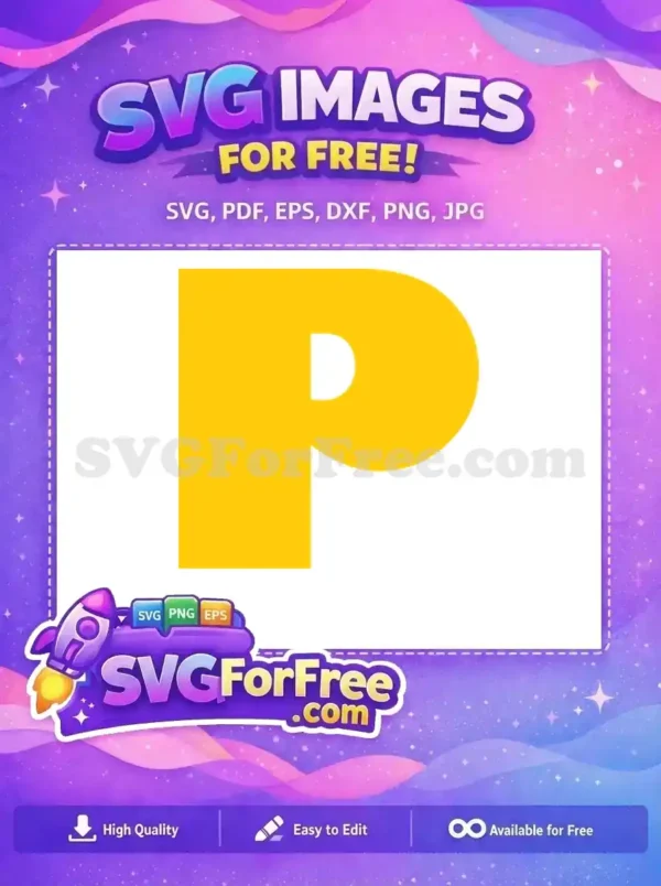 Free Yellow Letter P Free Alphabet Pixar Toy Story Free SVG
