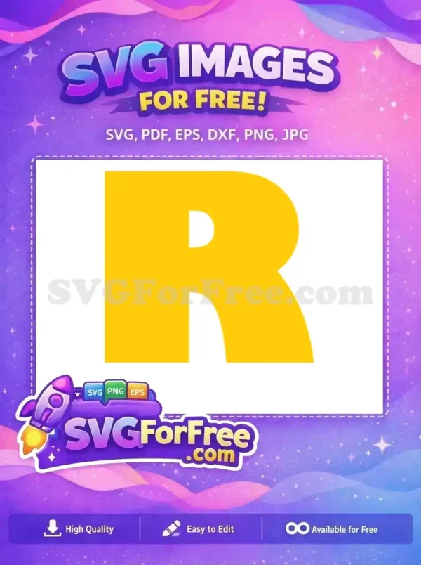 Free Yellow Letter R Free Alphabet Toy Story Free SVG