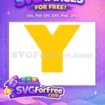 Free Yellow Letter Y Free Alphabet Toy Story Free SVG - Instant Download