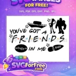 Free Woody Buzz Silhouette Free Friends TV Toy Story Free SVG - Instant Download
