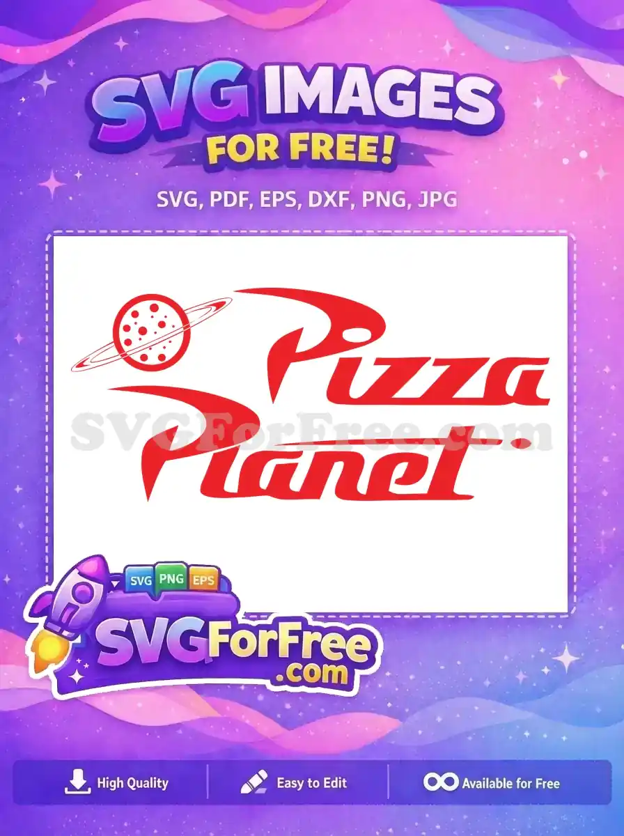 Free Red Planet Free Pizza Logo Toy Story Free SVG 2
