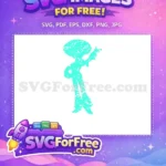 Free Alien Silhouette Free Teal Color Toy Story Free SVG - Instant Download