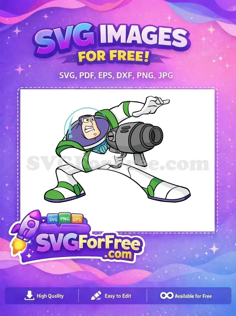 Free Angry Buzz Lightyear Free Laser Gun Toy Story Free SVG 2