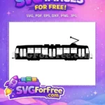 Free Train Silhouette Free Transportation Cutout Train Free SVG - Instant Download