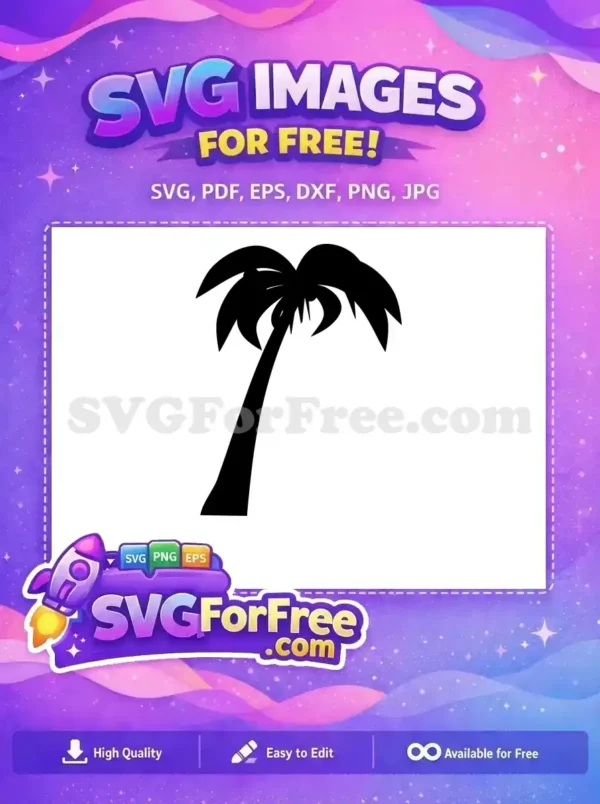 Free Palm Tree Silhouette Free Tropical Design Summer Free SVG