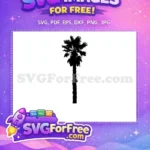 Free Dark Black Tree Free Branch Silhouette Design Free SVG - Instant Download