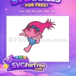 Free Pink Hair Free Flower Crown Trolls Free SVG 3 - Instant Download