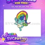 Free Teal Trolls Character Free Colorful Hair Trolls Movie Free SVG - Instant Download
