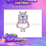 Free Purple Troll Pink Hair Free Apron Trolls Free SVG - Instant Download