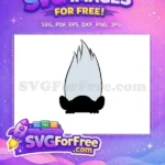 Free Trolls Hair Free Cartoon Style Trolls Free SVG - Instant Download