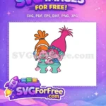 Free Orange Hair Free Pink Hair Trolls Free SVG 2 - Instant Download