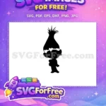 Free Poppy Profile Free Hair Flowers Trolls Free SVG - Instant Download