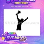 Free Victory Award Free Silhouette First Place Free SVG 1 - Instant Download