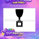 Free Award Ceremony Free Black Trophy Silhouette Free SVG - Instant Download