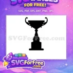 Free Victory Award Free Silhouette Trophy Silhouette Free SVG 1 - Instant Download