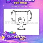 Free Bowling Ball Free Sports Silhouette Trophy Free SVG - Instant Download
