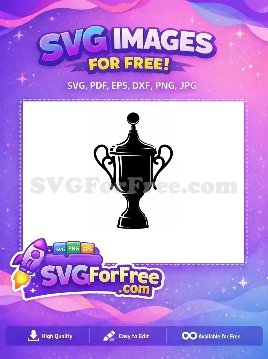 Free Elegant Trophy Free Silhouette Award Ceremony Free SVG