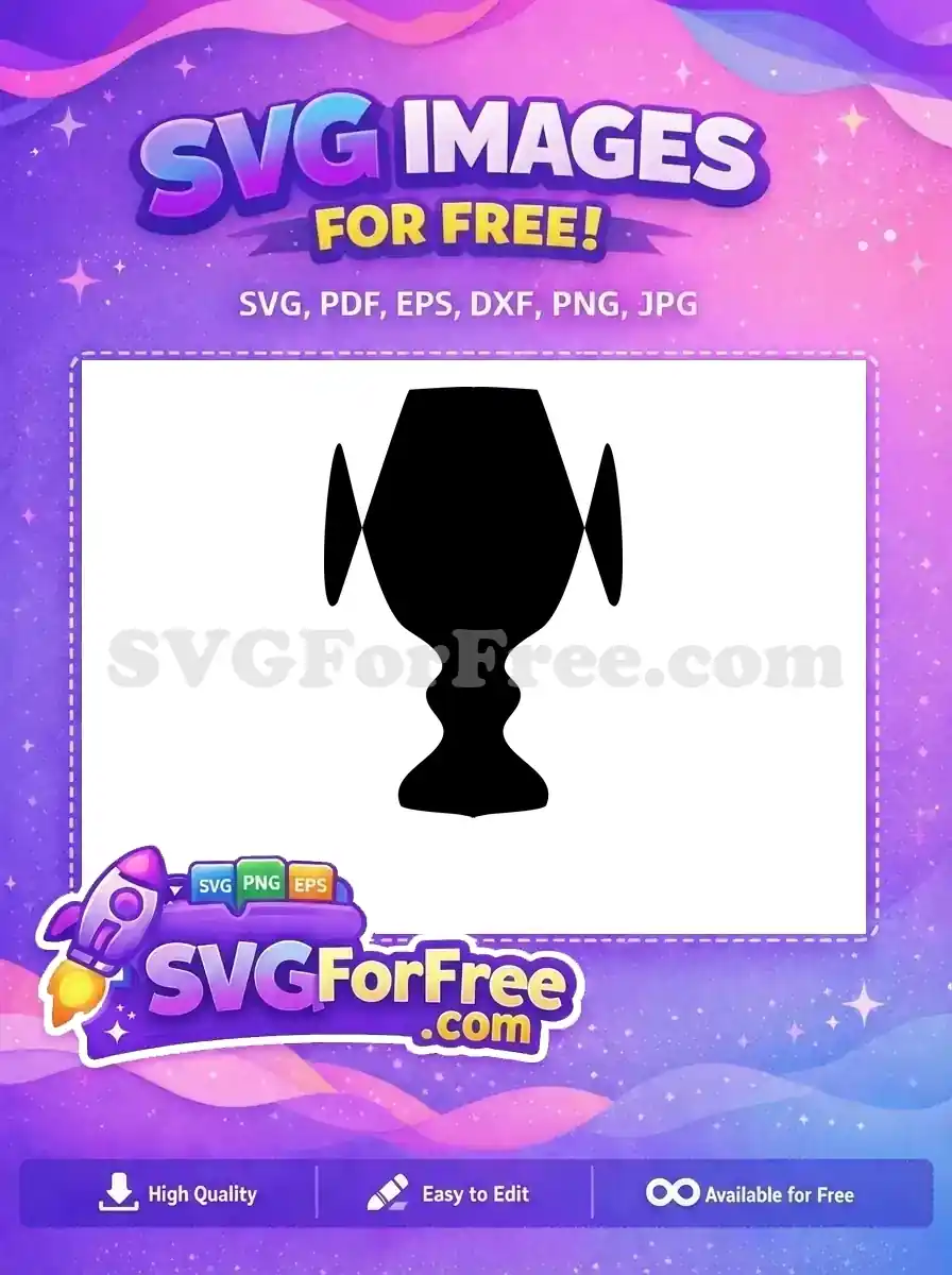 Free Black Silhouette Free Trophy Silhouette Award Free SVG 1