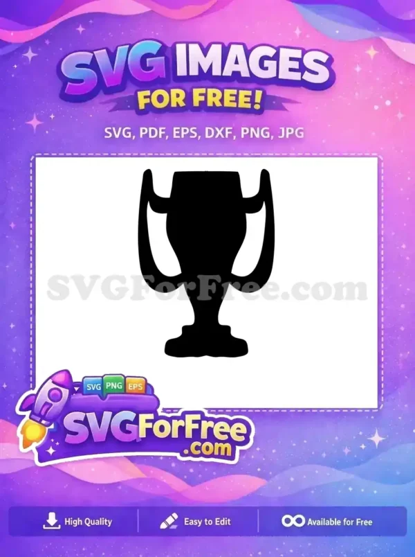 Free Black Award Free Simple Trophy Silhouette Free SVG 1