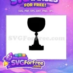 Free Simple Trophy Free Victory Silhouette Award Free SVG 1 - Instant Download