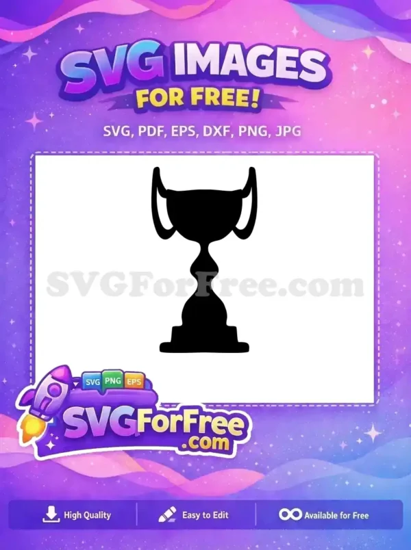 Free Black Trophy Silhouette Free Handles Silhouette Award Free SVG