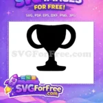 Free Two Handles Free Black Silhouette Trophy Free SVG - Instant Download