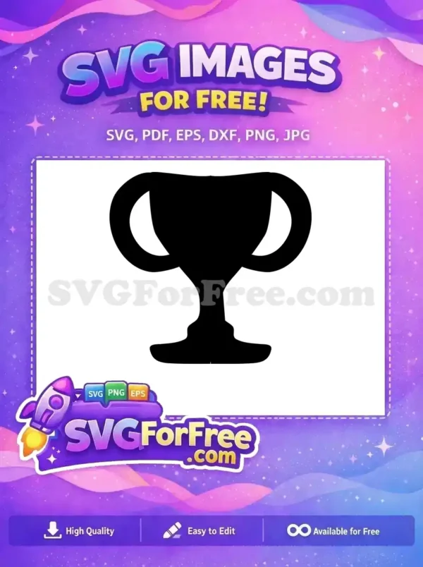 Free Two Handles Free Black Silhouette Trophy Free SVG