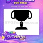 Free Achievement Trophy Free Simple Silhouette Award Free SVG - Instant Download