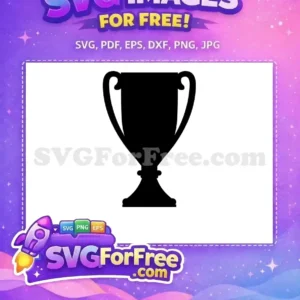 Free Black Award Free Shiny Trophy Silhouette Free SVG