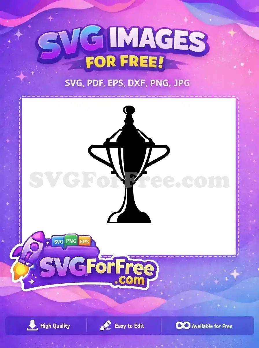Free Simple Black Trophy Free Silhouette Award Ceremony Free SVG