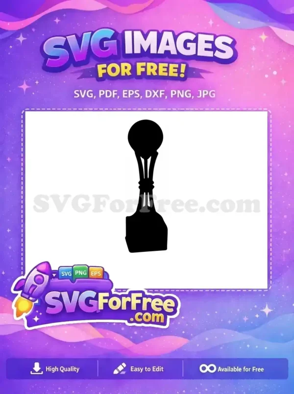Free Gleaming Trophy Free Award Silhouette Free SVG