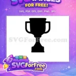 Free Victory Detail Free Champion Silhouette Trophy Free SVG - Instant Download