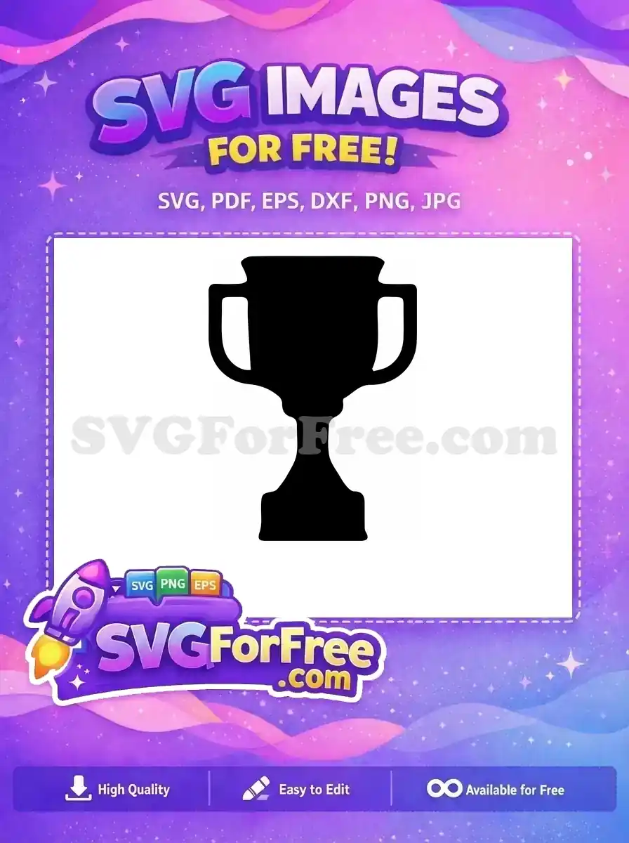 Free Victory Detail Free Champion Silhouette Trophy Free SVG