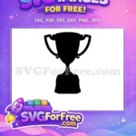 Free Black Trophy Free Silhouette Award Ceremony Free SVG 1 - Instant Download
