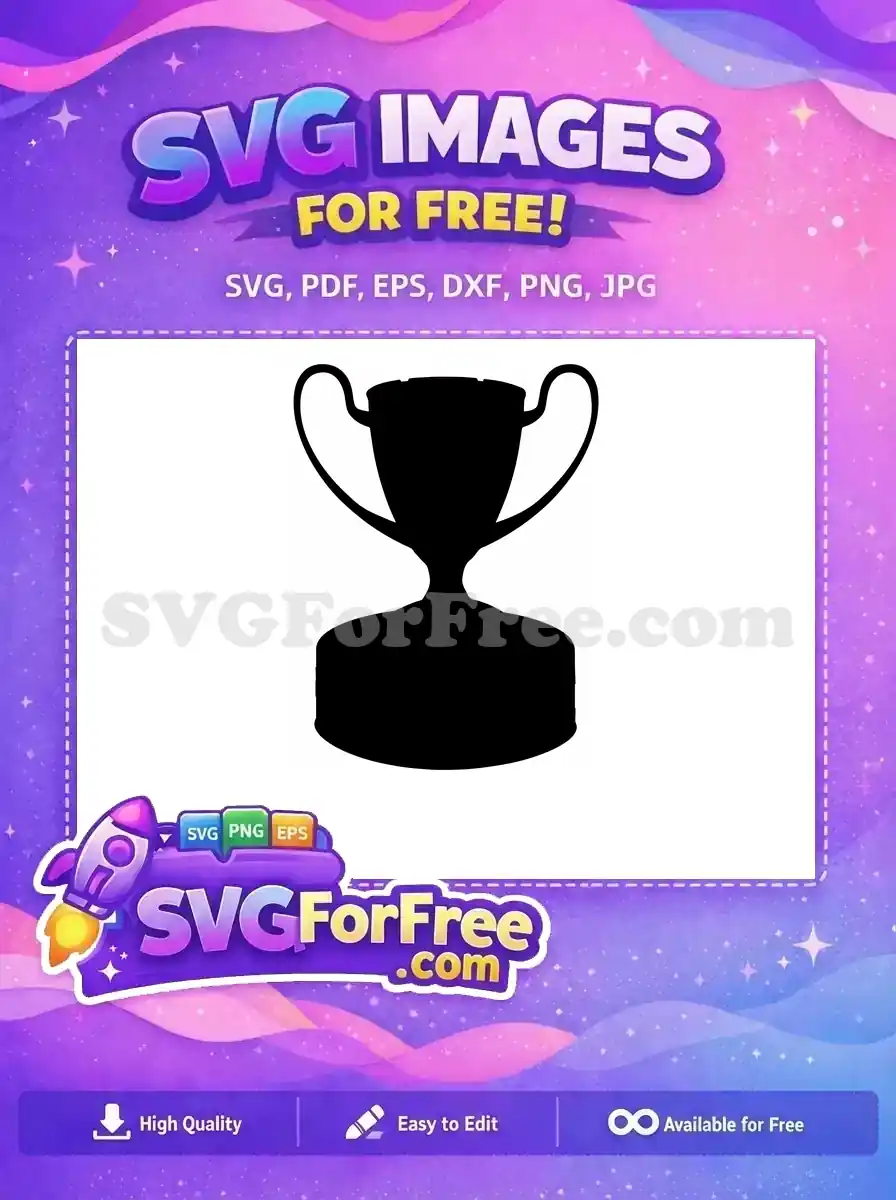 Free Simple Trophy Free Award Silhouette Celebration Free SVG 1