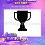 Free Silhouette Trophy Free Victory Award Category 1 Free SVG - Instant Download
