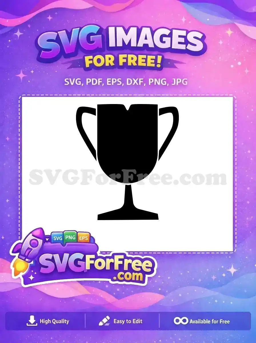 Free Black Silhouette Free Simple Trophy Award Free SVG
