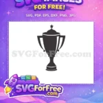 Free Star Topped Free Shadowed Trophy Award Free SVG - Instant Download