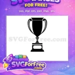 Free Award Trophy Free Silhouette Black Contest Free SVG - Instant Download