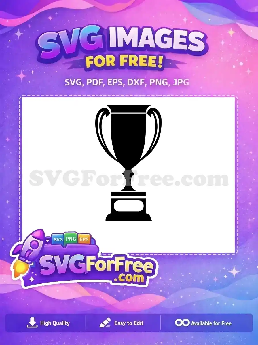 Free Award Trophy Free Silhouette Black Contest Free SVG