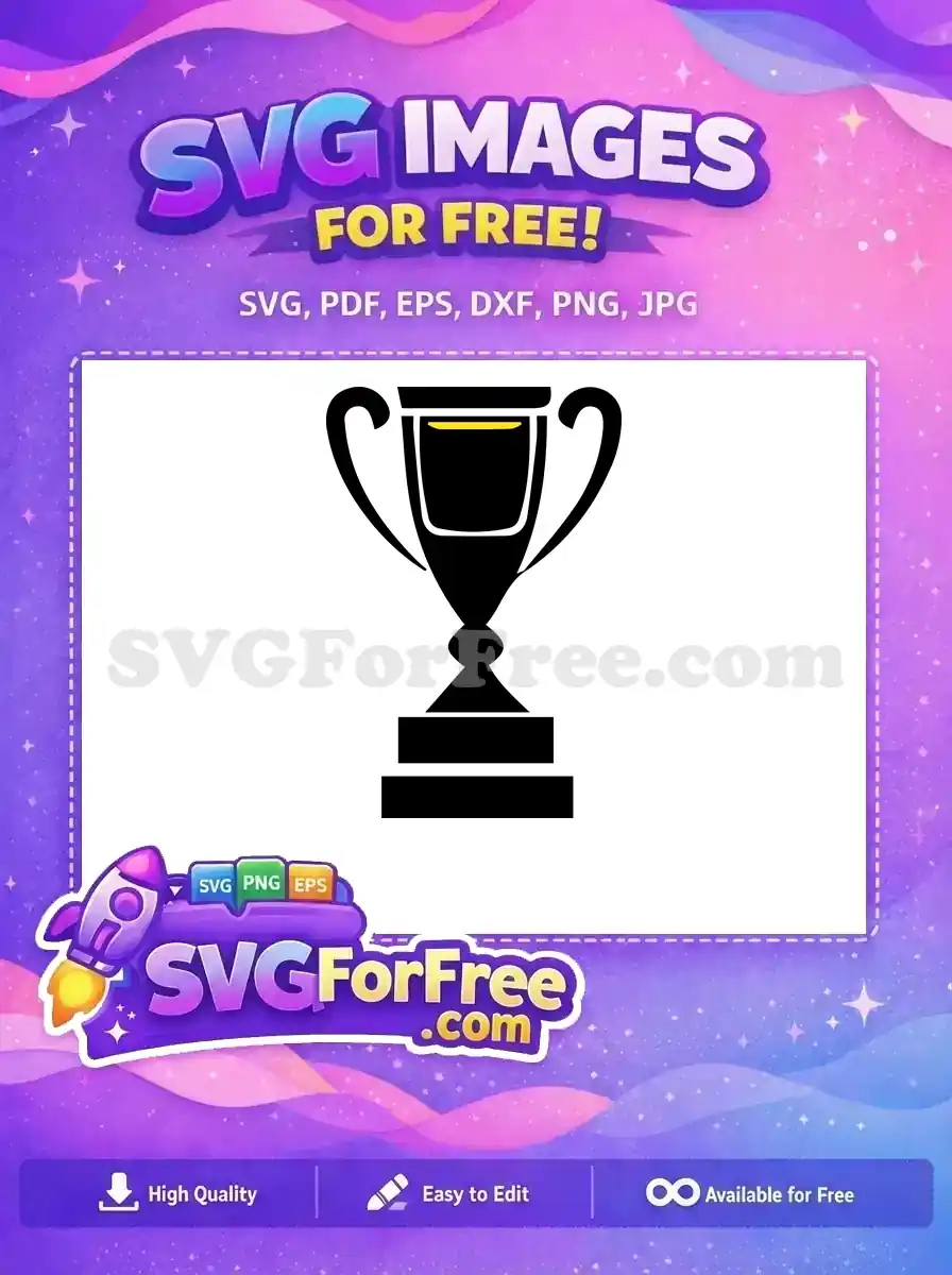Free Black Trophy Free Silhouette Competition Award Free SVG