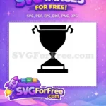 Free Simple Trophy Free Silhouette Award Free SVG 2 - Instant Download