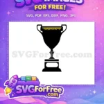 Free Black Trophy Free Yellow Accents Award Free SVG - Instant Download