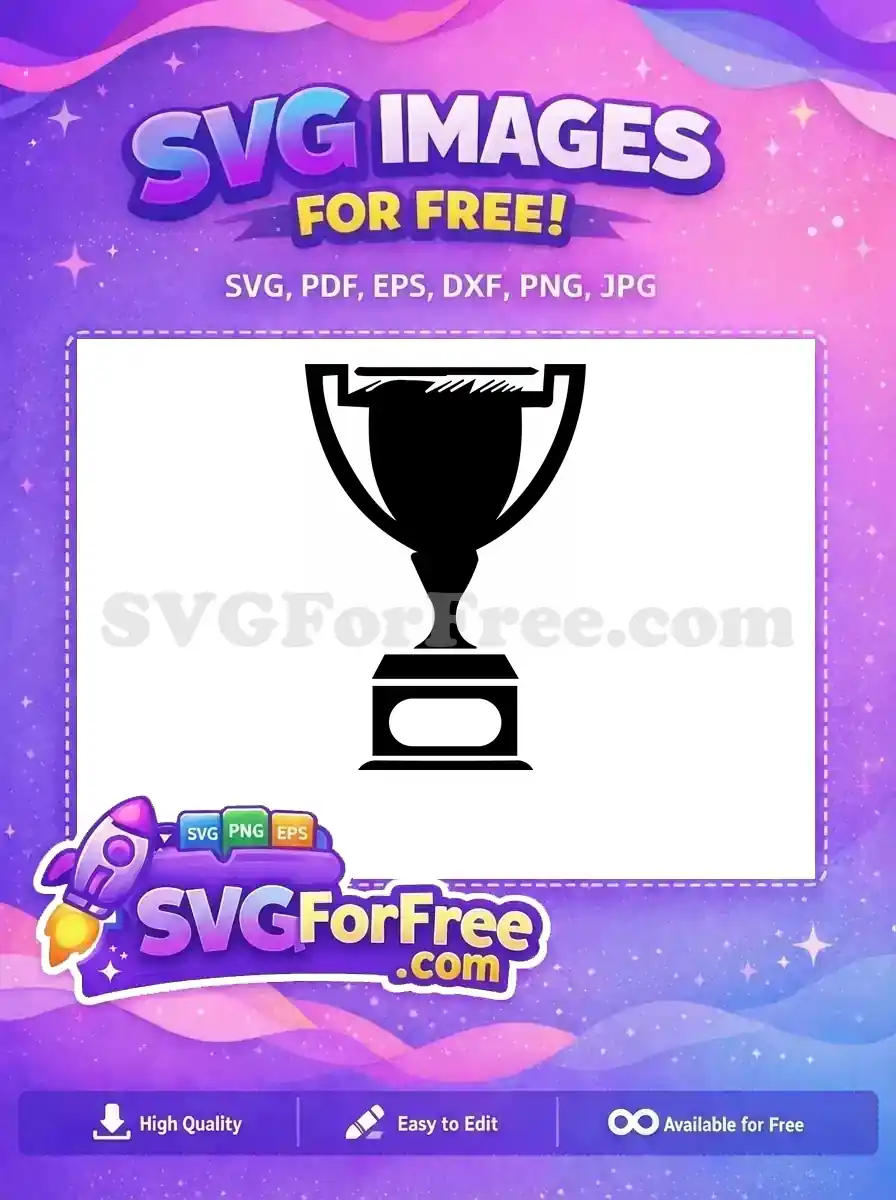 Free Silhouette Style Free Award Trophy Silhouette Free SVG