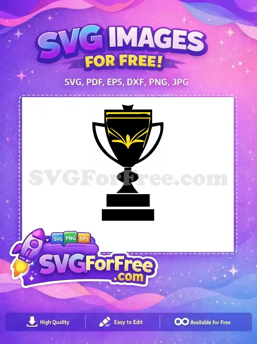 Free Golden Cup Free Victory Award Silhouette Free SVG 1