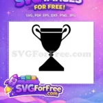 Free Simple Trophy Free Award Silhouette Celebration Free SVG 2 - Instant Download