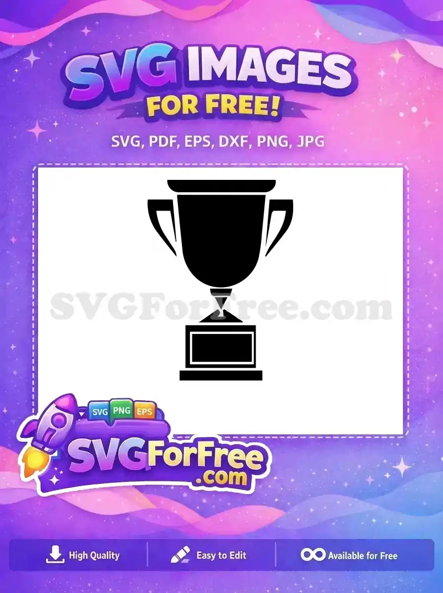 Free Black Trophy Free Silhouette Award Free SVG 2