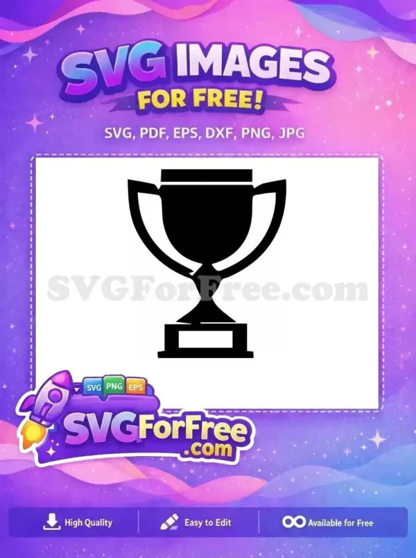 Free Simple Award Free Victory Silhouette Trophy Free SVG 1