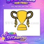 Free Golden Winner Free Victory Yellow Trophy Free SVG - Instant Download